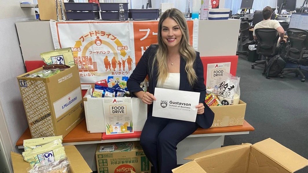 University of Victoria "Advancing the SDGs Through Co-Operative Education" student Lauren McDiarmid at her work term in Tokyo, Japan.