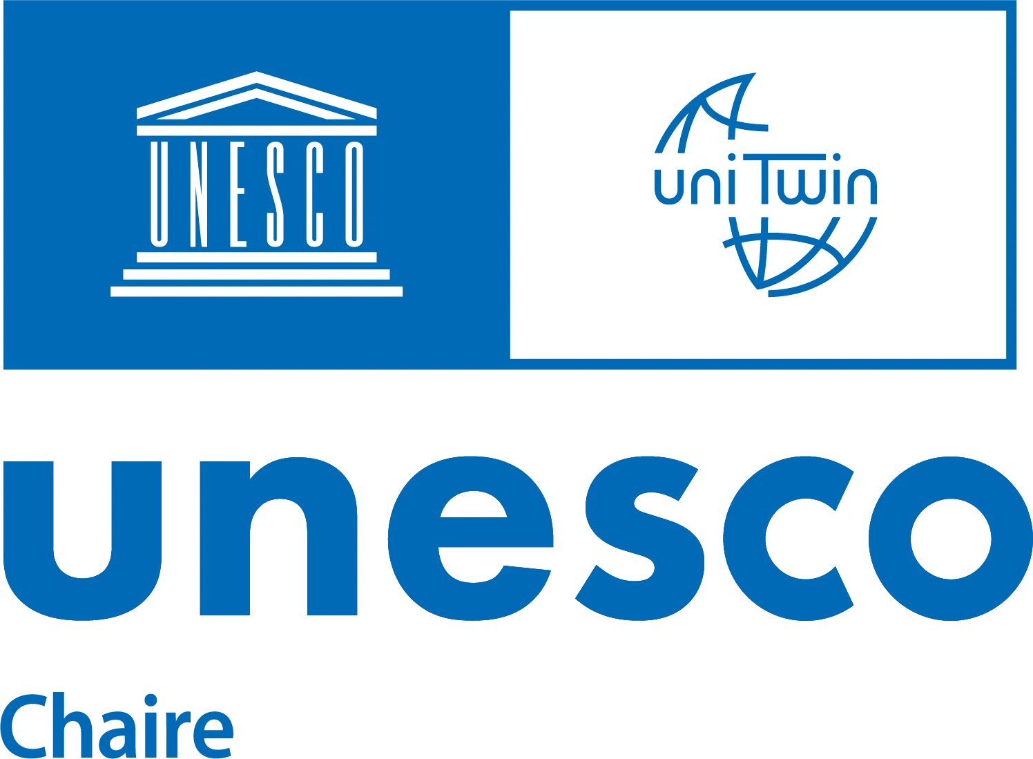 United Nations Educational, Scientific and Cultural Organization (UNESCO) Chair logo.