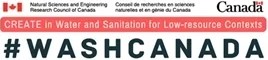NSERC CREATE in Water and Sanitation for Low-resource Contexts logo.