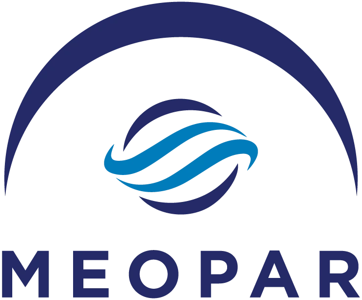 Marine Environmental Observation, Prediction and Response Network (MEOPAR) logo.